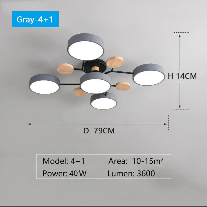 Versatile LED Chandelier: 3 Colors for Stylish Home Lighting