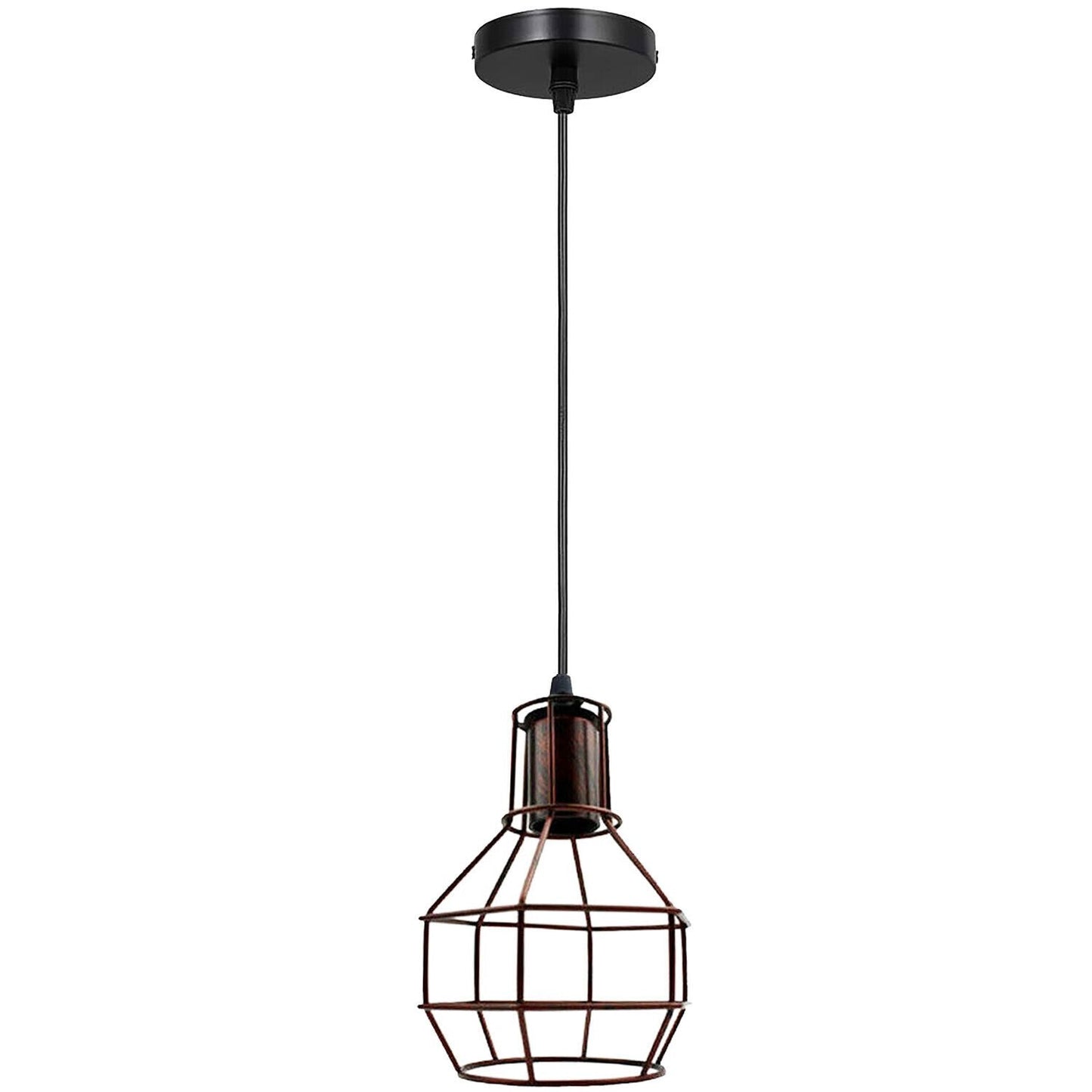 Vintage Ceiling Pendant Light Cage Lampshade Hanging Light Fitting ~5795